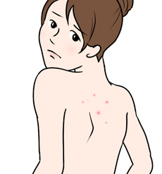 背中への刺激
